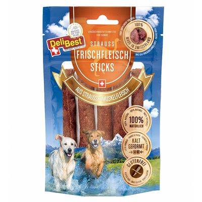 DeliBest paluszki z mięsa strusia