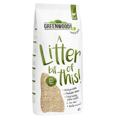 Greenwoods Plant Fibre, żwirek roślinny zbrylający się