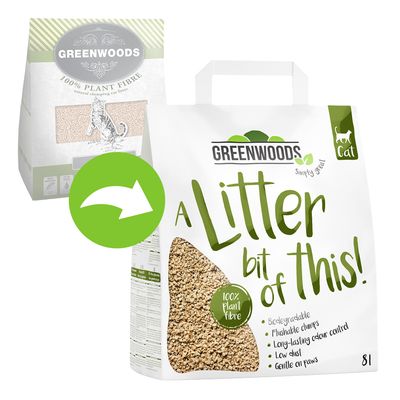 Greenwoods Plant Fibre, żwirek roślinny zbrylający się