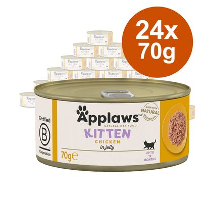 Megapakiet Applaws Kitten w galarecie, 24 x 70 g