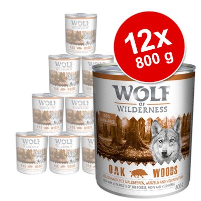 Korzystny pakiet Wolf of Wilderness Monoprotein Adult, 12 x 800 g