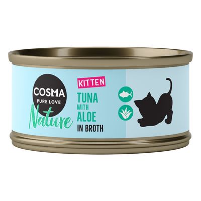 Cosma Nature Kitten dla kociąt, 6 x 70 g