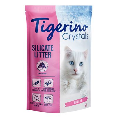 Tigerino Crystals Sensitive, kolorowy żwirek dla kota - bezzapachowy