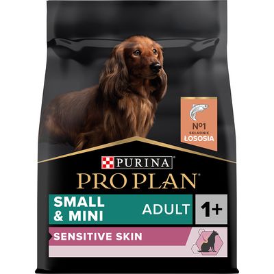 PURINA PRO PLAN Small & Mini Adult Sensitive Skin, łosoś i ryż