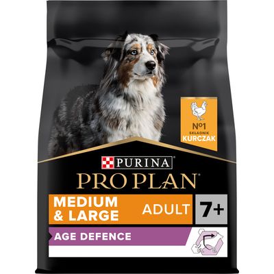 PURINA PRO PLAN Medium & Large Adult 7+ Age Defence, kurczak i ryż