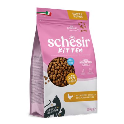Schesir Kitten, z kurczakiem