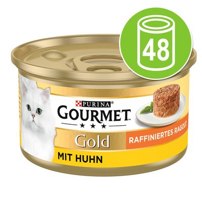 Megapakiet Gourmet Gold Ragout, w sosie, 48 x 85 g