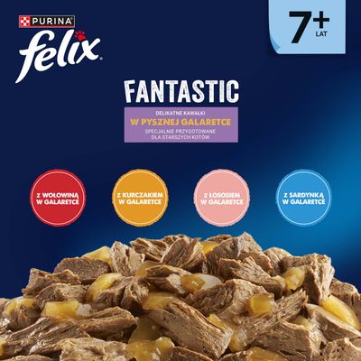 Megapakiet Felix "So gut wie es aussieht" Senior saszetki, 48 x 85 g