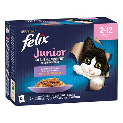 Felix Junior, w galarecie, So gut wie es aussieht, 12 x 85 g
