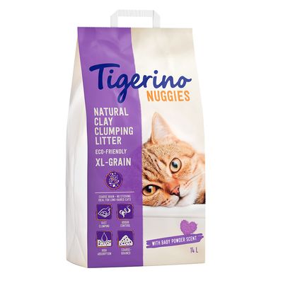 Tigerino Nuggies XL Grain, żwirek dla kota - zapach pudru dla dzieci