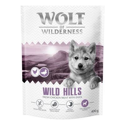 Wolf of Wilderness Junior "Wild Hills" (bez zbóż)
