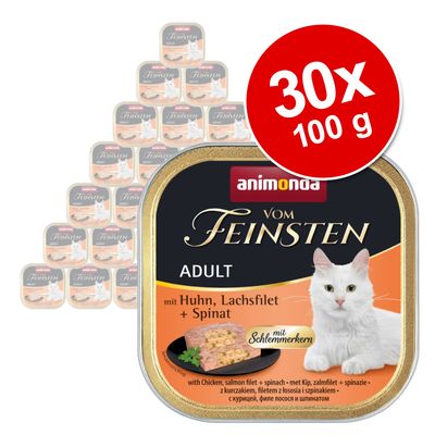 Megapakiet animonda vom Feinsten Adult z nadzieniem, 30 x 100 g