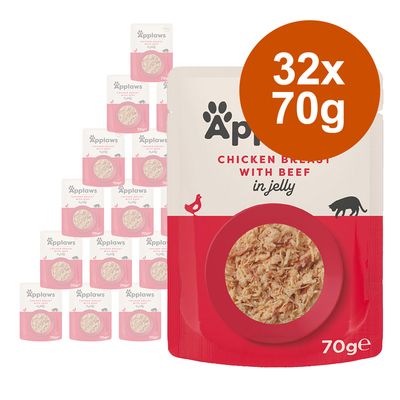 Megapakiet Applaws w galarecie, 32 x 70 g