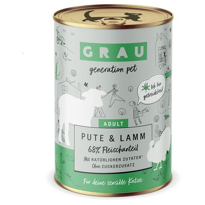 GRAU Schlemmertopfchen, 6 x 400 g, bez zbóż