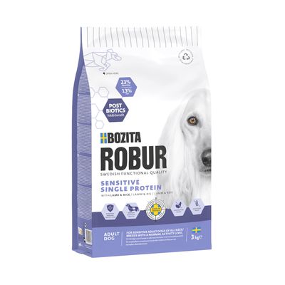 Bozita Robur Sensitive Single Protein, jagnięcina i ryż