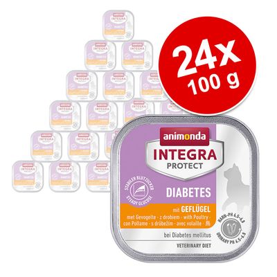 Megapakiet animonda Integra Protect Adult Diabetes, tacki, 24 x 100 g