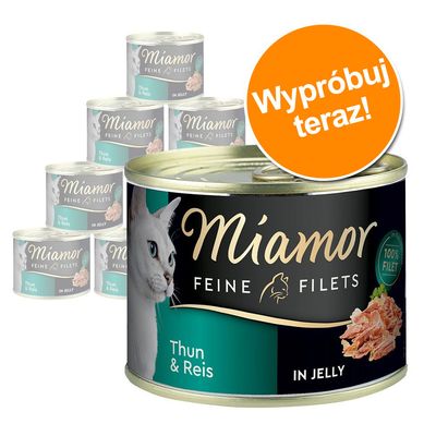 Pakiet próbny Miamor Feine Filets w puszkach, 12 x 185 g