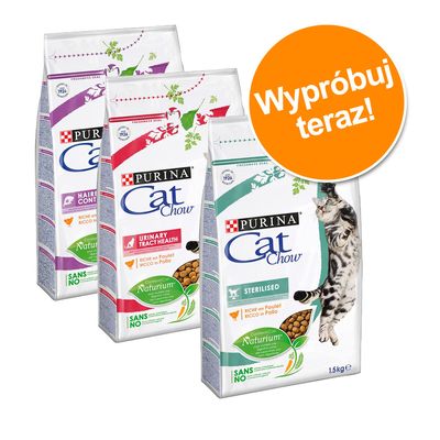 Mieszany pakiet próbny PURINA Cat Chow Special Care, 3 x 1,5 kg