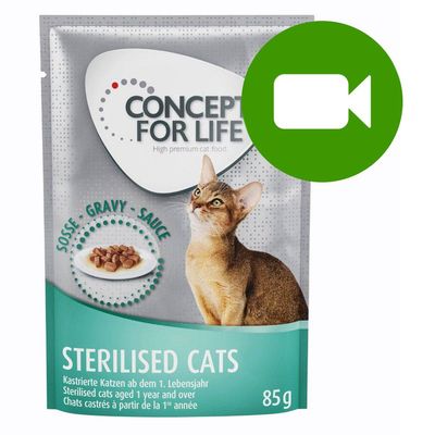 Concept for Life Sterilised Cats z kurczakiem, w sosie