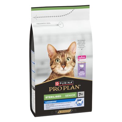 PURINA PRO PLAN Sterilised Senior 7+ Longevis, indyk