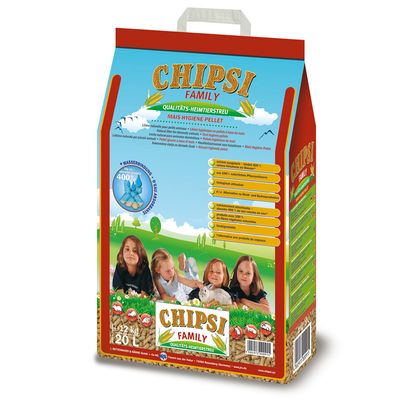 Chipsi Family podściółka - higieniczny pellet kukurydziany