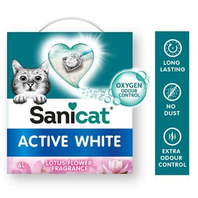 Sanicat Active White Lotus Flower żwirek zbrylający się