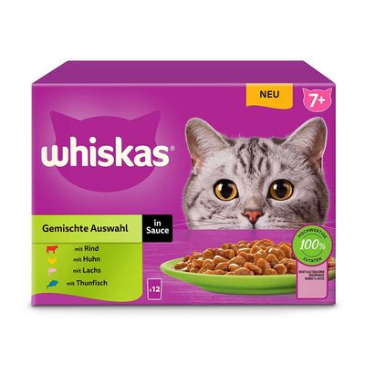 Whiskas Senior w saszetkach, 12 x 85 g