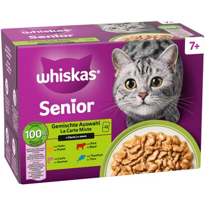 Pakiet mieszany Whiskas Senior w saszetkach, 12 x 85 g