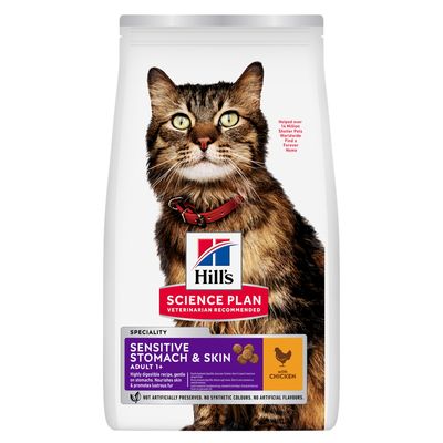 Hill's Science Plan Sensitive Stomach & Skin Adult 1+, kurczak