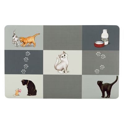 Trixie Patchwork Cat podkładka pod miskę