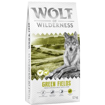 Wolf of Wilderness Senior "Green Fields", jagnięcina (bez zbóż)