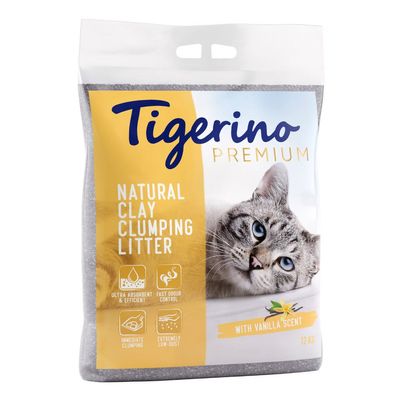 Tigerino Premium, żwirek dla kota - zapach wanilii