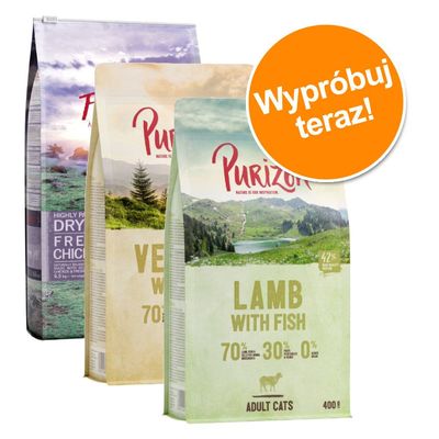 Mieszany pakiet próbny Purizon Adult dla kota, 3 x 400 g