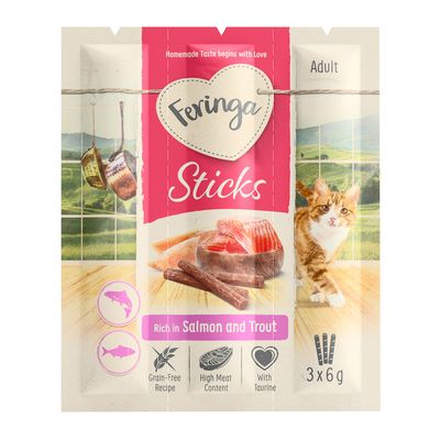 Feringa Sticks, łosoś i pstrąg