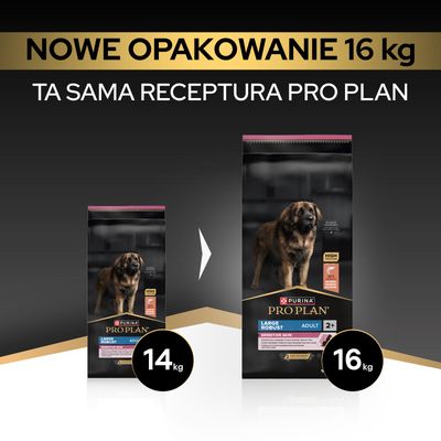 PURINA PRO PLAN Large Robust Adult Sensitive Skin, łosoś