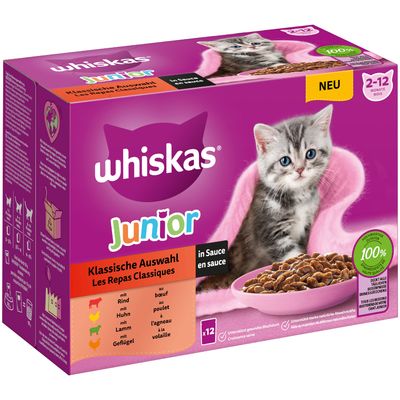 Whiskas Junior w saszetkach, 12 x 85 g