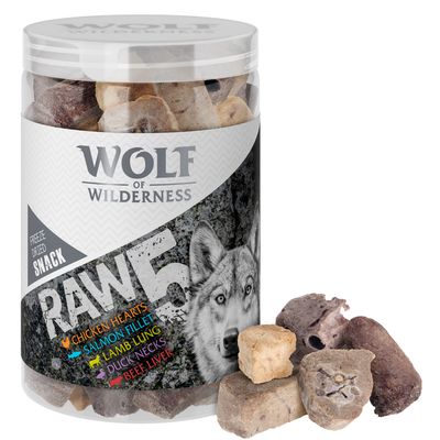 Wolf of Wilderness - RAW 5 (mix liofilizowanych przysmaków)