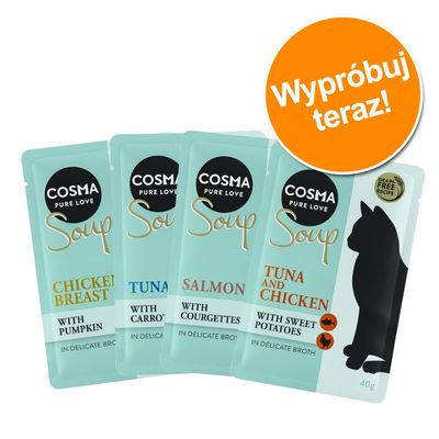 Mieszany pakiet próbny Cosma Soup, 4 x 40 g