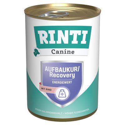 RINTI Canine Recovery z wołowiną, 6 x 400 g