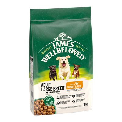 James Wellbeloved Adult Large Breed Dog Hypoallergenic, indyk i ryż