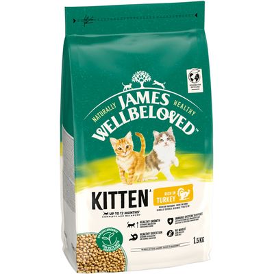 James Wellbeloved Kitten Hypoallergenic, indyk i ryż