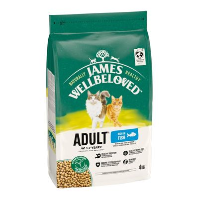 James Wellbeloved Adult Cat Hypoallergenic, ryba i ryż