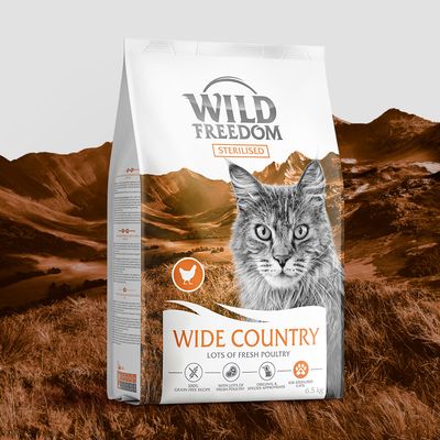 Wild Freedom Adult „Wide Country” Sterilised, drób - bezzbożowa receptura