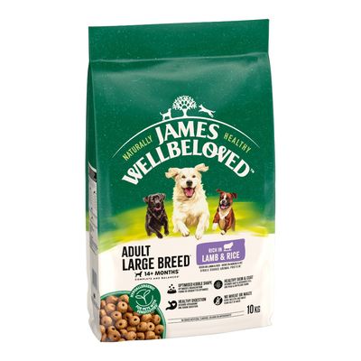 James Wellbeloved Adult Large Breed Dog Hypoallergenic, jagnięcina i ryż