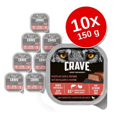 Crave Adult paszteciki dla psa, 10 x 150 g