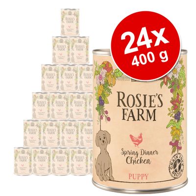Megapakiet Rosie's Farm Puppy, 24 x 400 g