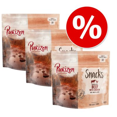 Korzystny pakiet Purizon Snack, 3 x 100 g