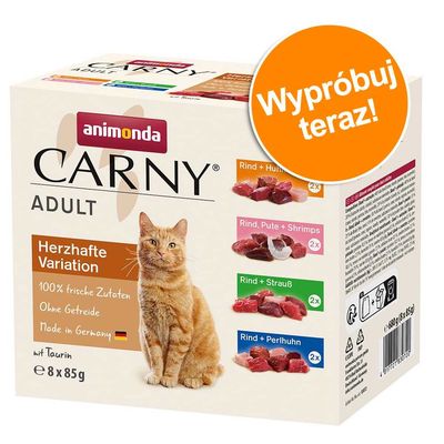 Pakiet próbny animonda Carny, 8 x 85 g