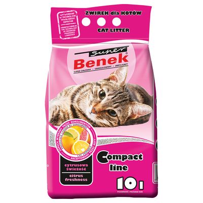 Benek Super Compact Cytrusowa świeżość żwirek dla kota