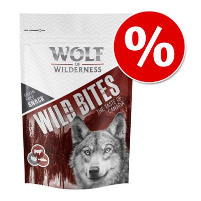 Korzystny pakiet Wolf of Wilderness Snack – Wild Bites „The Taste of”, 3 x 180 g